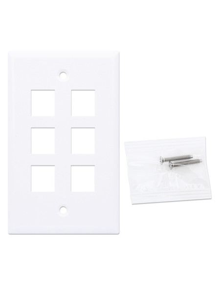 Placca Porta Frutti 6 Posti Mod.503 Bianco