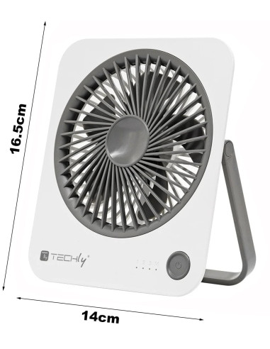Ventilatore da Scrivania Ultra Sottile Pieghevole e Portatile a 4 Velocit&agrave