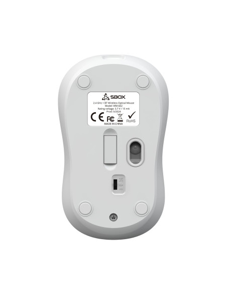 Mouse Ottico Wireless 1600 Dpi 4D Bianco