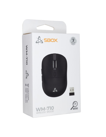 Mini Mouse Ottico Wireless 6D 3200 Dpi Nero