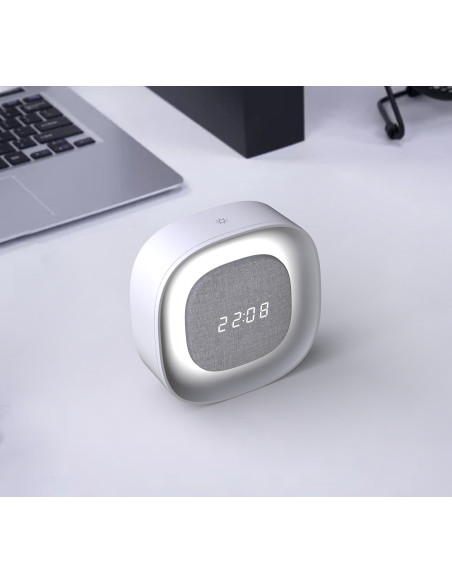 Sveglia Wireless Multifunzione con Luce Notturna Regolabile