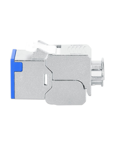 Frutto Keystone RJ45 Cat.6A 10G Slim STP Toolless Blu