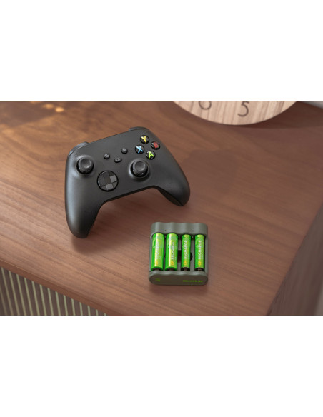 Caricabatterie per AA e AAA con 2 Batterie AA e 2 Batterie AAA Incluse