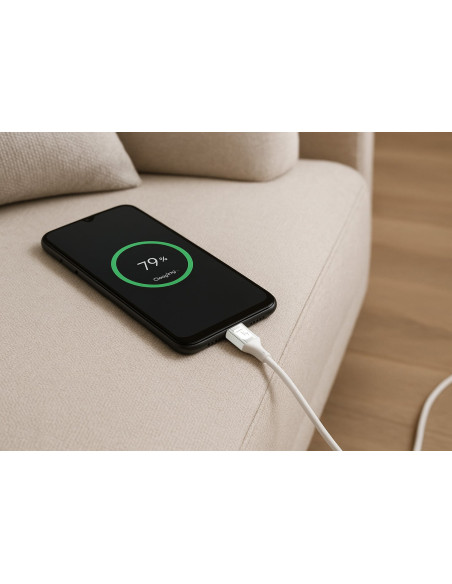 Cavo USB-C&trade Maschio/Maschio USB 2.0 in Silicone 1m Bianco