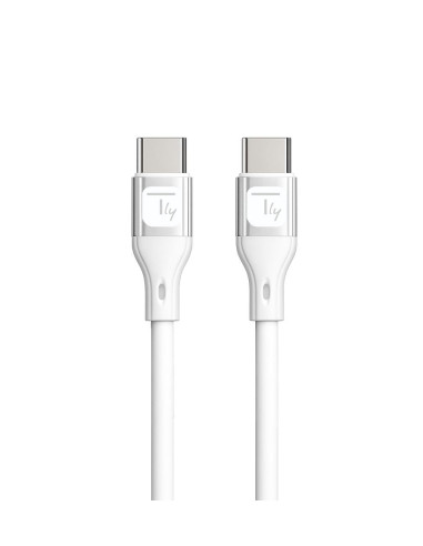 Cavo USB-C&trade Maschio/Maschio USB 2.0 in Silicone 1m Bianco