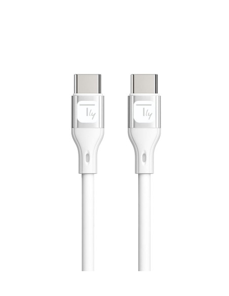 Cavo USB-C&trade Maschio/Maschio USB 2.0 in Silicone 1m Bianco