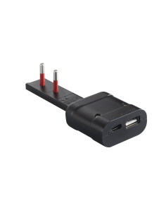 Spina Italiana Ultrapiatta USB tipo A e USB-C&trade 2P+T250V 10A 20W