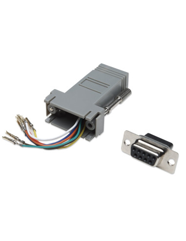 Adattatore Modulare DB 9p.F / RJ45 8 fili