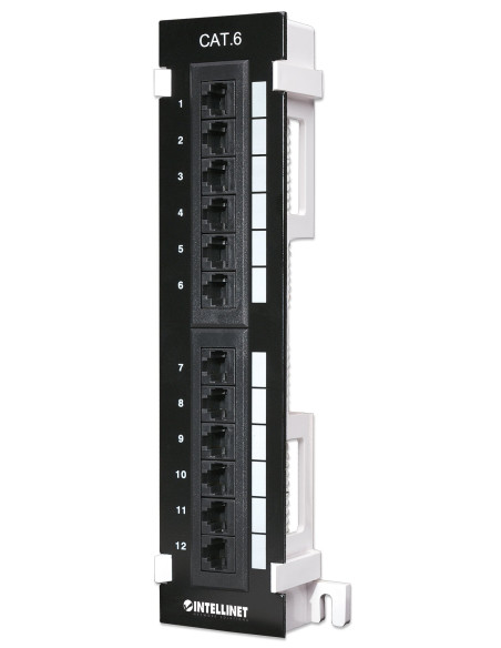 Pannello Patch 12 Porte UTP Cat6 Installazione a Muro
