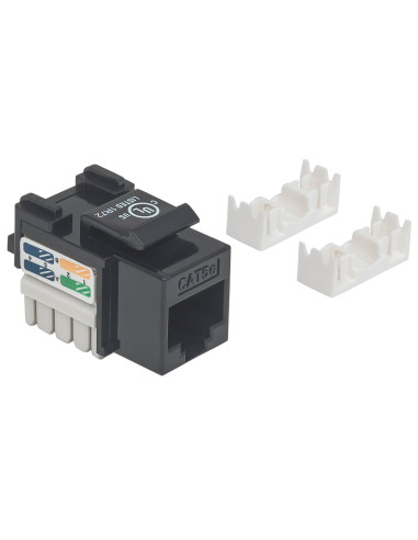 Frutto Keystone RJ45 Cat.5E UTP IDC 90&deg Nero