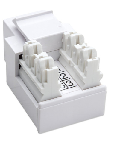 Frutti Telefonici RJ11/RJ12 Keystone Bianco