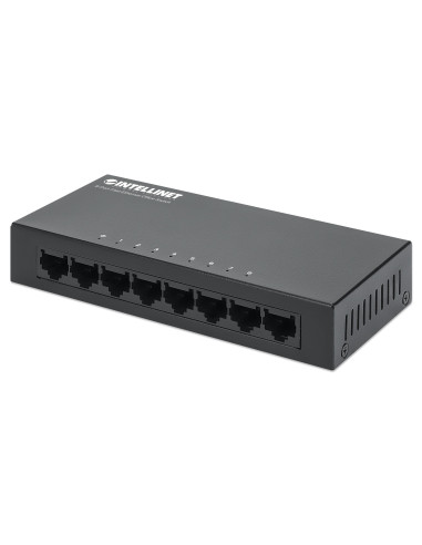 Switch Hub Ethernet 10/100Mbps 8 Porte Desktop in Metallo
