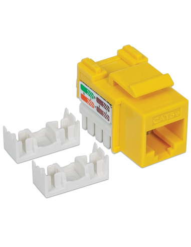 Frutto Keystone RJ45 Cat.5E UTP IDC 90&deg Giallo