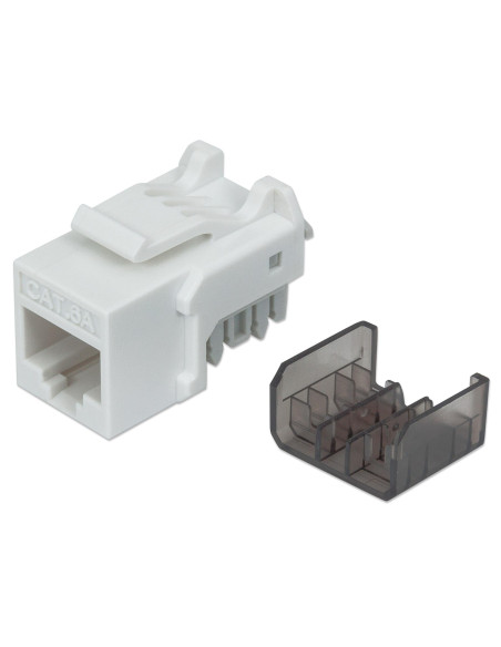 Frutto Keystone RJ45 Cat6A UTP 10 Gigabit Bianco