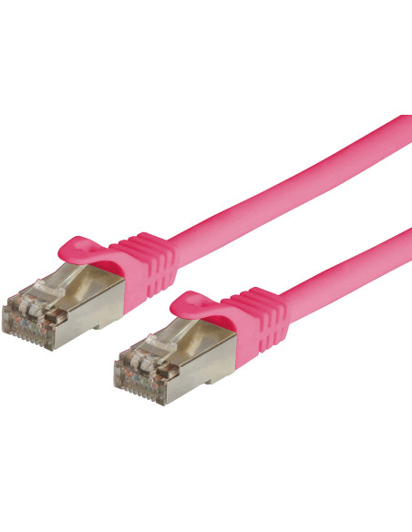 Cavo di rete Patch in CCA Schermato Cat. 6 Rosa F/UTP 2 m Bulk