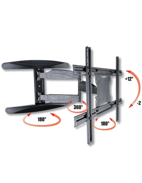 Supporto a Muro Ultra Slim per TV LED LCD 40-65'' Full Motion Nero