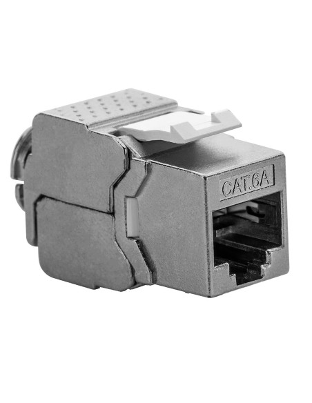 Frutto Keystone RJ45 Cat6A 10Gigabit STP 180&deg Tooless Slim