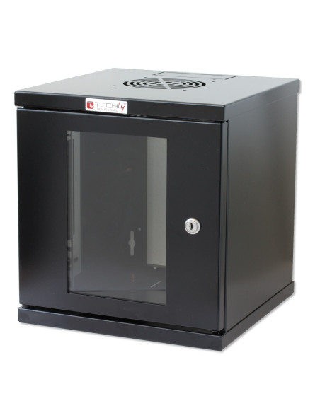 Armadio Rack 10'' a muro 6 unit&agrave Nero