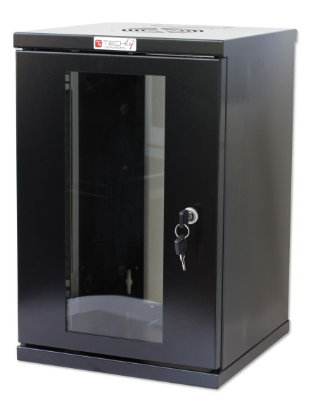 Armadio Rack 10'' a muro 9 unit&agrave Nero