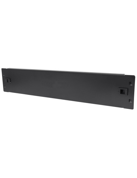 Pannello Cieco Toolless a Clip per Armadi Rack 19'' 2U Nero