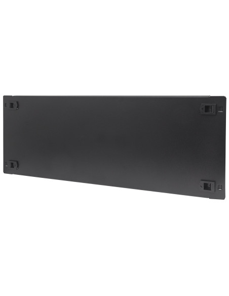 Pannello Cieco Toolless a Clip per Armadi Rack 19'' 4U Nero