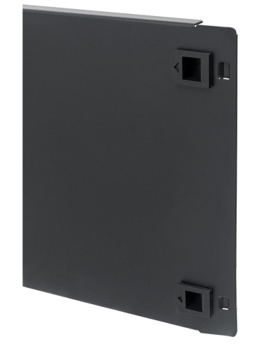 Pannello Cieco Toolless a Clip per Armadi Rack 19'' 4U Nero