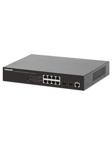 Switch Gigabit Ethernet 8 Porte PoE+ Web-Managed con 2 porte SFP