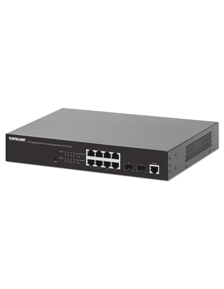 Switch Gigabit Ethernet 8 Porte PoE+ Web-Managed con 2 porte SFP