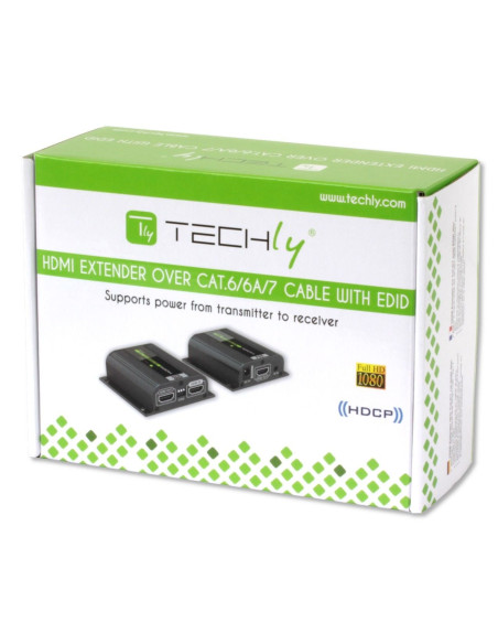 Amplificatore Extender HDMI Full HD 3D POE su cavo Cat.6/6A/7 40m con EDID ed IR