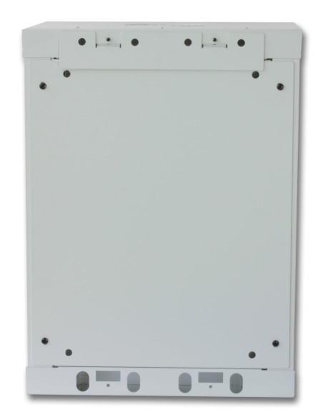 Armadio Rack 10'' a muro 6 unit&agrave con pannelli asportabili Grigio prof. 300 mm
