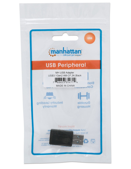 Adattatore Convertitore USB3.1 Gen2 USB A Maschio a USB-C&trade Femmina