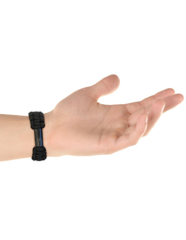 Bracciale Paracord con Micro USB Nero