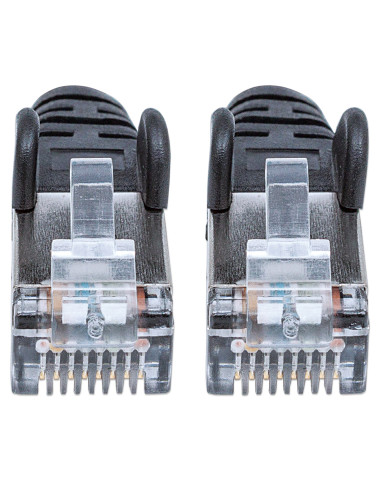 Cavo Patch Cat.7 Plug RJ45 6A S/FTP LSZH 0.25m Nero