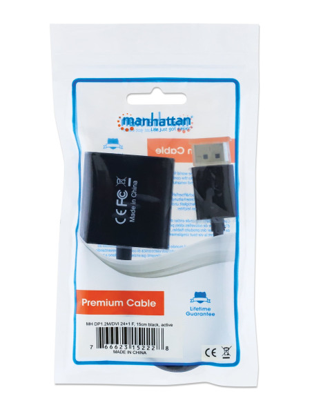 Adattatore da DisplayPort 1.2a a DVI-D