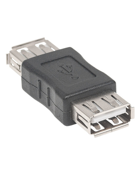Adattatore USB-A Femmina USB-A Femmina Nero