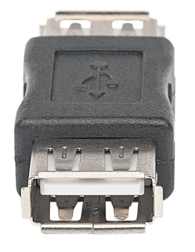Adattatore USB-A Femmina USB-A Femmina Nero