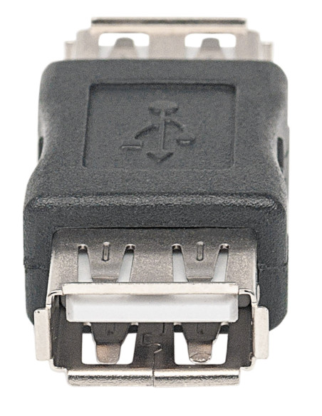 Adattatore USB-A Femmina USB-A Femmina Nero