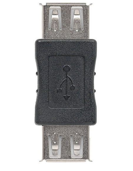 Adattatore USB-A Femmina USB-A Femmina Nero