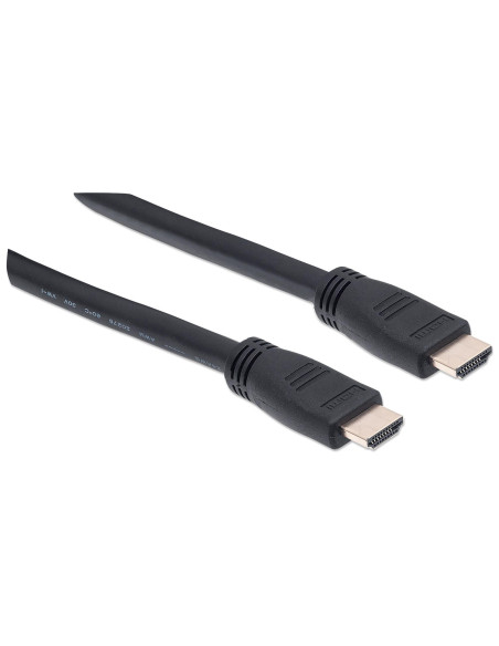Cavo HDMI CL3 High Speed con Ethernet A/A M/M 15m Nero