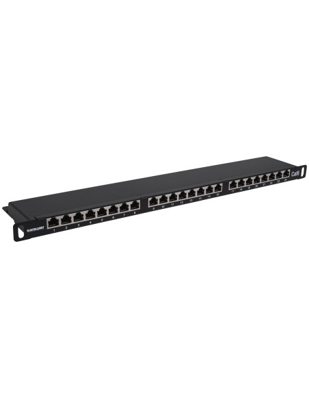 Pannello Patch 24 posti 19'' 0.5U Cat6 FTP Nero