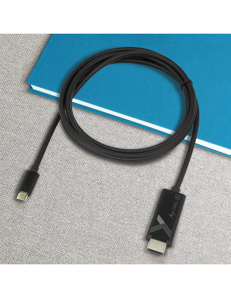 Cavo Adattatore USB-C&trade Maschio a HDMI 2.0 4K Maschio 2m Nero
