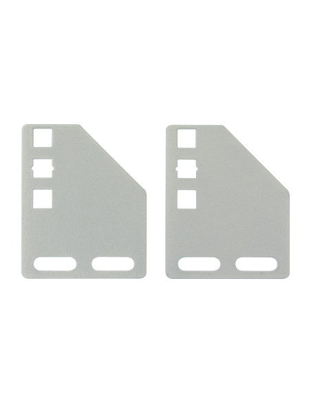 Staffe per Montaggio Verticale su Montanti Rack Silver
