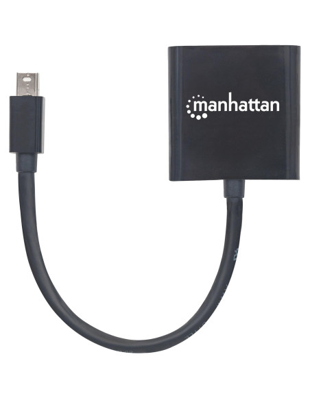 Convertitore Attivo MiniDP M a DVI F 15cm 4K Nero