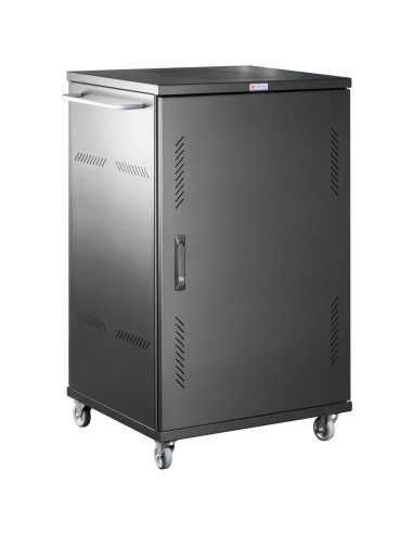 Carrello Stazione di Ricarica Ventilato 36 Notebook o Smartphone Nero