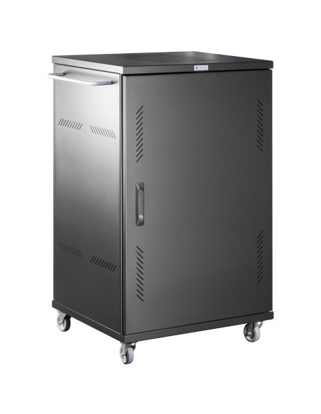 Carrello Stazione di Ricarica Ventilato 36 Notebook o Smartphone Nero