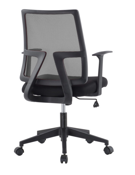 Sedia da Ufficio con Seduta Imbottita e Schienale in Tessuto High Tech