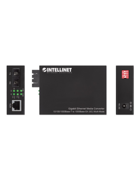Gigabit Ethernet Media Converter Fibra SC Multimodale