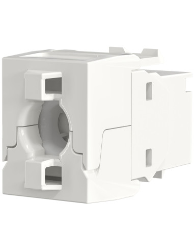 Frutto Keystone Cat.6A UTP Bianco con tappo antipolvere