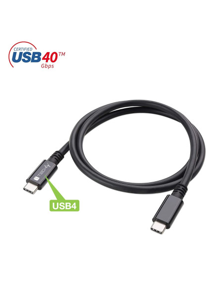 Cavo USB 4 Gen 3 Type-C&trade Thunderbolt M/M E-Mark 8K 40Gbps 100W PD 0