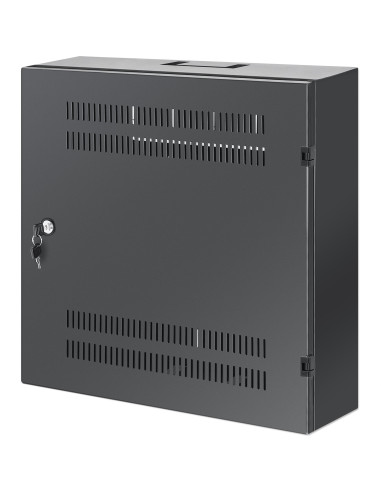 Armadio 19'' a muro a basso profilo con montanti orizzontali 4U e verticali 2U